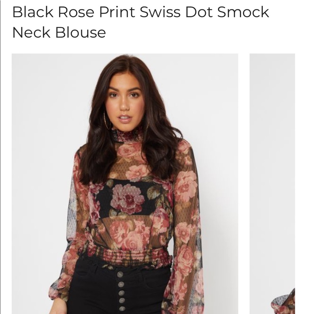 NWT Rue21 rose print top
